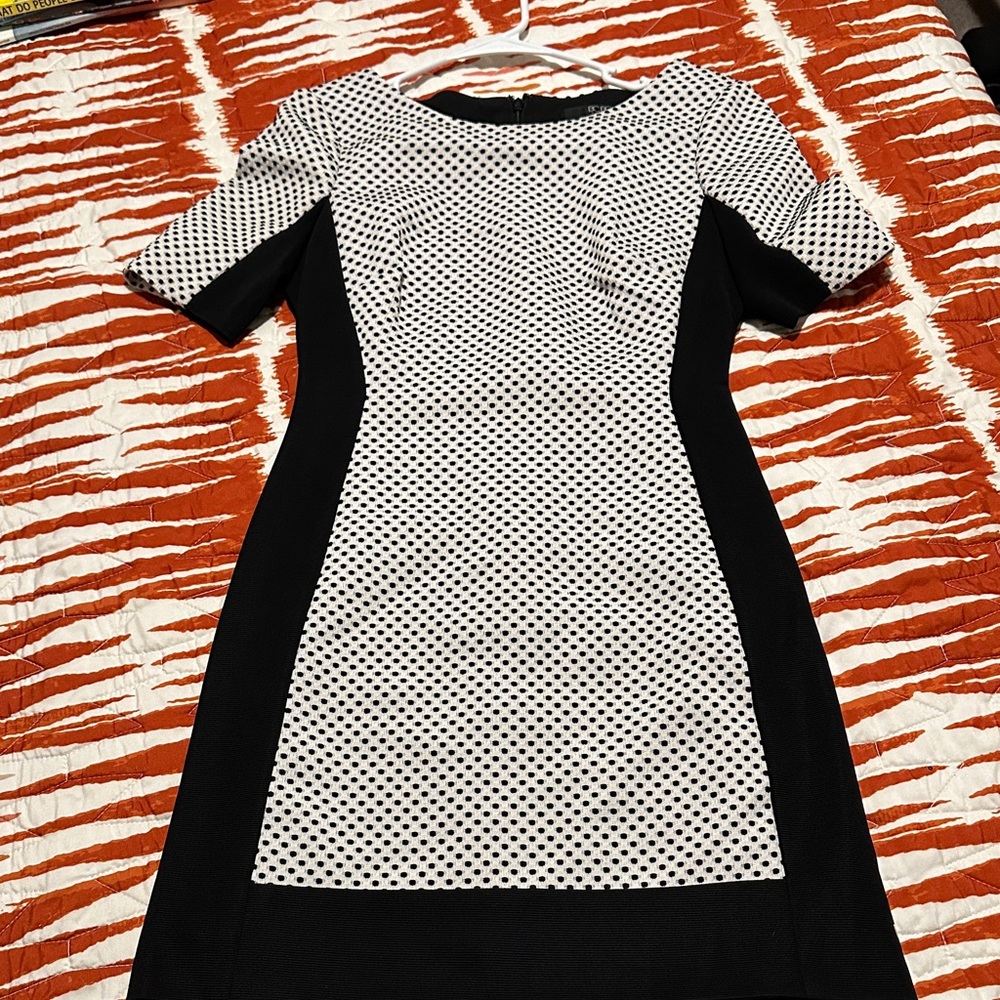BCBG Paris Black and White Mini Dress